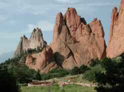 A morning photo shows the color of the rocks