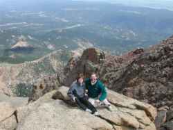 Another shot of us on top of Pikes Peak