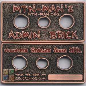 mtn-man's Admin Brick Geocoin