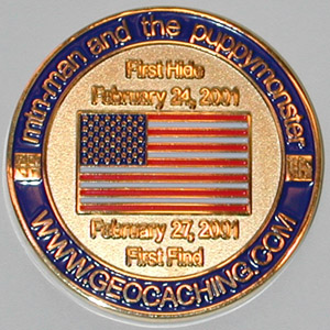 Back Side of the Gold Geocoin